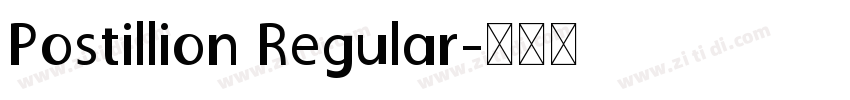 Postillion Regular字体转换